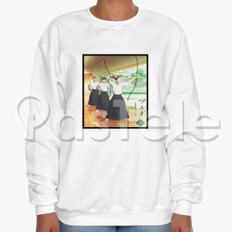 Tsurune Custom Unisex Crewneck Sweatshirt Cotton Polyester Fabric Sweater