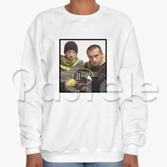 Twenty One Pilots Custom Unisex Crewneck Sweatshirt Cotton Polyester Fabric Sweater