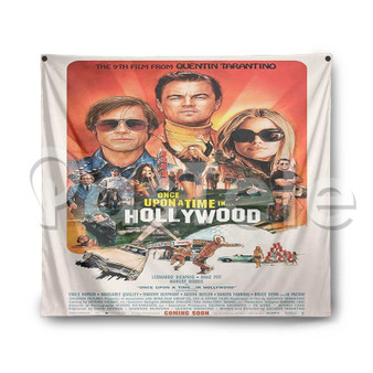 Once Upon a Time in Hollywood Custom Printed Silk Fabric Tapestry Indoor Wall Decor Hanging Home Art Decorative Wall Painting