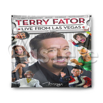 Terry Fator Custom Printed Silk Fabric Tapestry Indoor Wall Decor Hanging Home Art Decorative Wall Painting