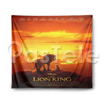 The Lion King Custom Printed Silk Fabric Tapestry Indoor Wall Decor Hanging Home Art Decorative Wall Painting