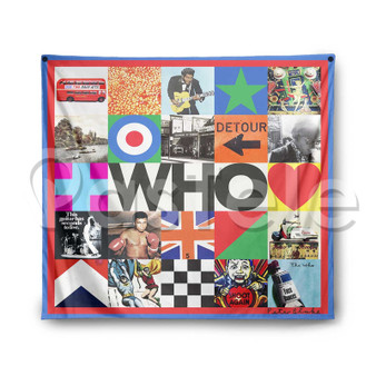 The Who WHO 2 Custom Printed Silk Fabric Tapestry Indoor Wall Decor Hanging Home Art Decorative Wall Painting