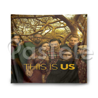 This is Us Custom Printed Silk Fabric Tapestry Indoor Wall Decor Hanging Home Art Decorative Wall Painting