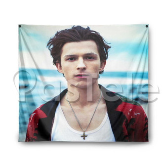 tom holland Custom Printed Silk Fabric Tapestry Indoor Wall Decor Hanging Home Art Decorative Wall Painting