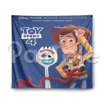 Toy Story 4 Custom Printed Silk Fabric Tapestry Indoor Wall Decor Hanging Home Art Decorative Wall Painting