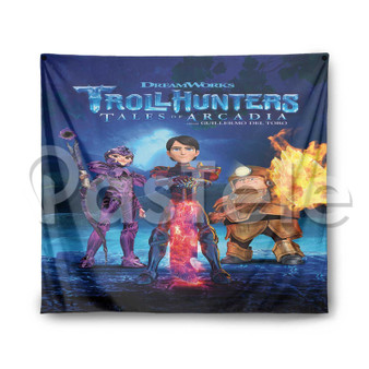 Trollhunters Custom Printed Silk Fabric Tapestry Indoor Wall Decor Hanging Home Art Decorative Wall Painting