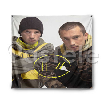 Twenty One Pilots Custom Printed Silk Fabric Tapestry Indoor Wall Decor Hanging Home Art Decorative Wall Painting