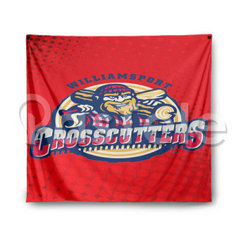 Williamsport Crosscutters Custom Printed Silk Fabric Tapestry Indoor Wall Decor Hanging Home Art Decorative Wall Painting