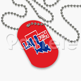 Louisiana Tech Bulldogs Custom Art Personalized Dog Tags ID Name Tag Pet Tag