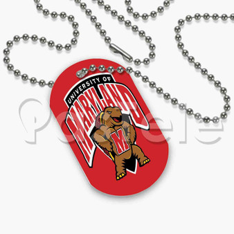 Maryland Terrapins Custom Art Personalized Dog Tags ID Name Tag Pet Tag