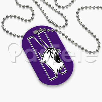 Northwestern Wildcats Custom Art Personalized Dog Tags ID Name Tag Pet Tag