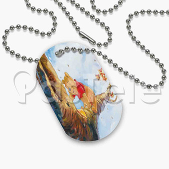 Winnie The Pooh Custom Art Personalized Dog Tags ID Name Tag Pet Tag