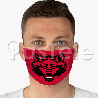 Arkansas State Red Wolves Custom Personalized Fabric Face Mask Polyester Two Layers Cloth