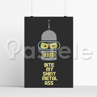 Futurama Bender Bite y Shiny Metal Ass Silk Poster Wall Decor 20 x 13 Inch 24 x 36 Inch