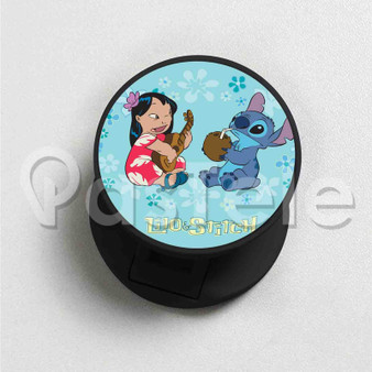 Lilo and Stitch Cute Custom Round Cell Phone Folding Finger Holder