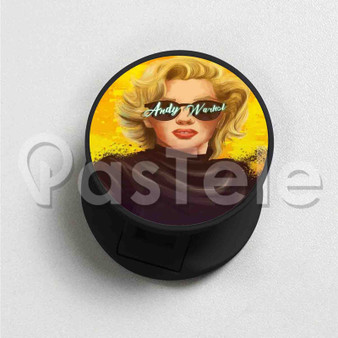 Marylin Monroe Andhy Warhol Custom Round Cell Phone Folding Finger Holder