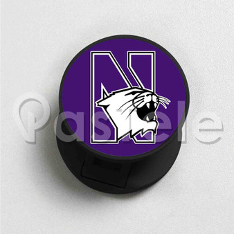 Northwestern Wildcats Custom Round Cell Phone Folding Finger Holder