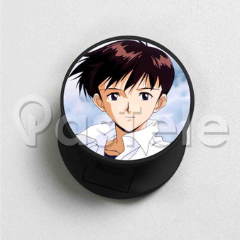 Shinji Ikari Evangelion Custom Round Cell Phone Folding Finger Holder