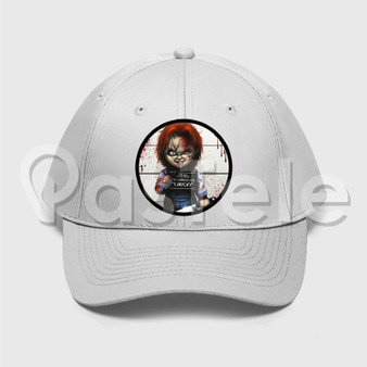 Chucky Custom Unisex Twill Hat Embroidered Cap Black White