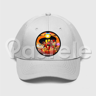 Incredibles 2 Custom Unisex Twill Hat Embroidered Cap Black White