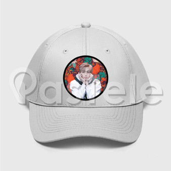 Jin BTS Custom Unisex Twill Hat Embroidered Cap Black White