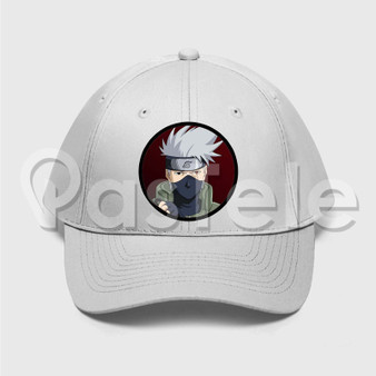 Kakashi Custom Unisex Twill Hat Embroidered Cap Black White