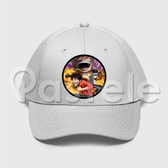 One Piece Pirate Warriors 3 Custom Unisex Twill Hat Embroidered Cap Black White