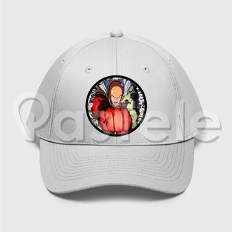One Punch Man Custom Unisex Twill Hat Embroidered Cap Black White