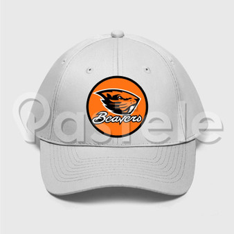 Oregon State Beavers Custom Unisex Twill Hat Embroidered Cap Black White