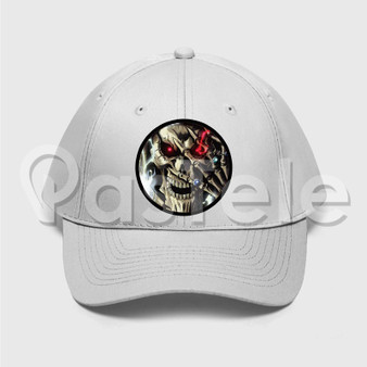 Overlord Custom Unisex Twill Hat Embroidered Cap Black White