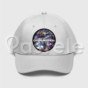 overwatch Custom Unisex Twill Hat Embroidered Cap Black White
