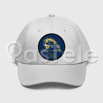 Pittsburgh Panthers Custom Unisex Twill Hat Embroidered Cap Black White