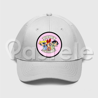 Powerpuff Girls Custom Unisex Twill Hat Embroidered Cap Black White