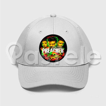 Preacher Custom Unisex Twill Hat Embroidered Cap Black White