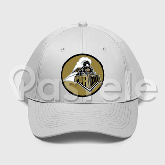 Purdue Boilermakers Custom Unisex Twill Hat Embroidered Cap Black White