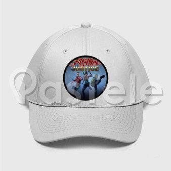 Raging Justice Custom Unisex Twill Hat Embroidered Cap Black White