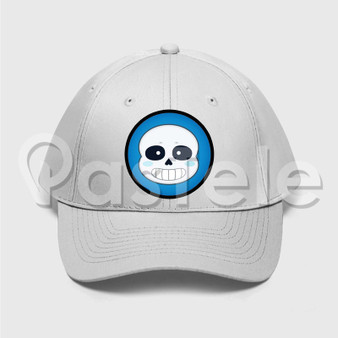 sans undertale Custom Unisex Twill Hat Embroidered Cap Black White