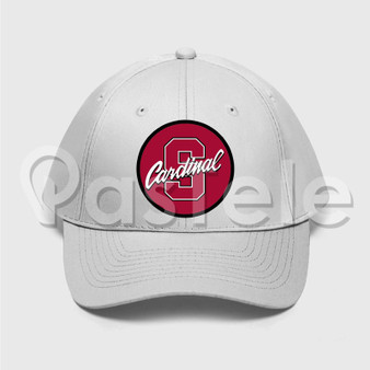 Stanford Cardinal Custom Unisex Twill Hat Embroidered Cap Black White