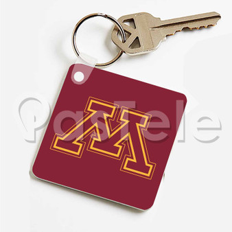 Minnesota Golden Gophers Custom Personalized Art Keychain Key Ring Jewelry Necklaces Pendant Two Sides