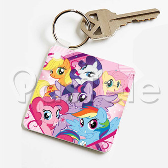 My Little pony Custom Personalized Art Keychain Key Ring Jewelry Necklaces Pendant Two Sides
