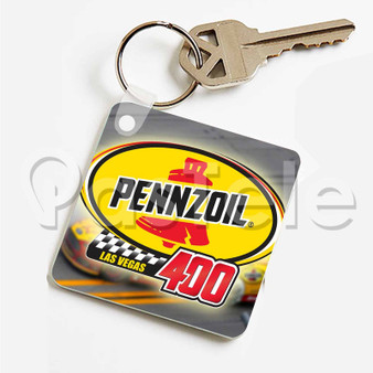 Pennzoil 400 Custom Personalized Art Keychain Key Ring Jewelry Necklaces Pendant Two Sides