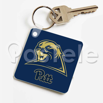 Pittsburgh Panthers Custom Personalized Art Keychain Key Ring Jewelry Necklaces Pendant Two Sides