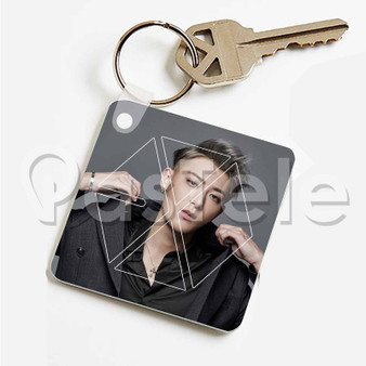 Tao EXO Custom Personalized Art Keychain Key Ring Jewelry Necklaces Pendant Two Sides