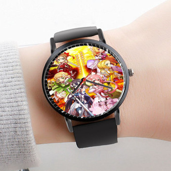 Pastele Yuki Yuna is a Hero 3 Watch Custom Unisex Black Quartz Watch Premium Gift Box Watches