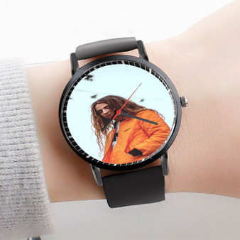 Pastele Yung Pinch Watch Custom Unisex Black Quartz Watch Premium Gift Box Watches