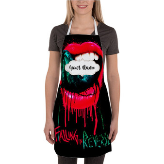 Pastele Falling in Reverse Custom Personalized Name Kitchen Apron