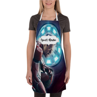 Pastele Tony Stark Iron Man Marvel Custom Personalized Name Kitchen Apron