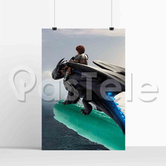 How to Train Your Dragon 2 Toothless vs Alpha Silk Poster Print Wall Decor 20 x 13 Inch 24 x 36 Inch