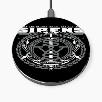 Pastele Sleeping With Sirens Flag Wireless Charger Custom Phone Charging Pad iPhone Samsung