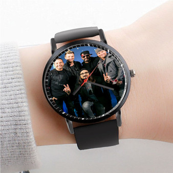 Pastele Backstreet Boys 3 Watch Custom Unisex Black Quartz Watch Premium Gift Box Watches